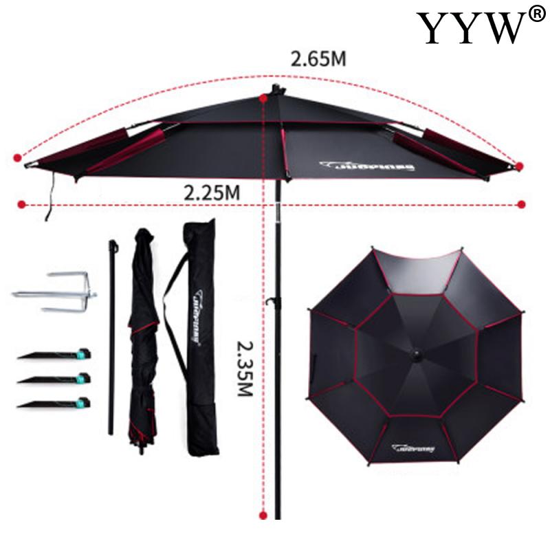 Umbrella Fishing 2m-2.6m 360 Outdoor Protable Umbrella Fold Sun Protection Anti UV Sunshade Umbrella Waterproof Awning Rain Huge