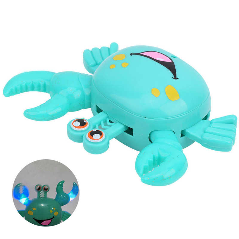 Automatische Turn Elektrische Krab Muzikaal Speelgoed Laterale Lopen Educatief Speelgoed Voor Kinderen Baby Huilen Speelgoed Kinderen Telefoon Speelgoed