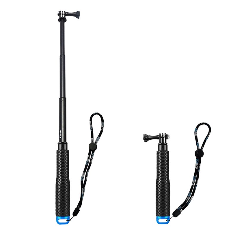 19 "Uitschuifbare Handheld Selfie Stok Telescopische Pole Aluminium Monopod Voor Gopro Hero 5/4/3 +/3 SJ4000 SJ5000 SJ6000 Acti