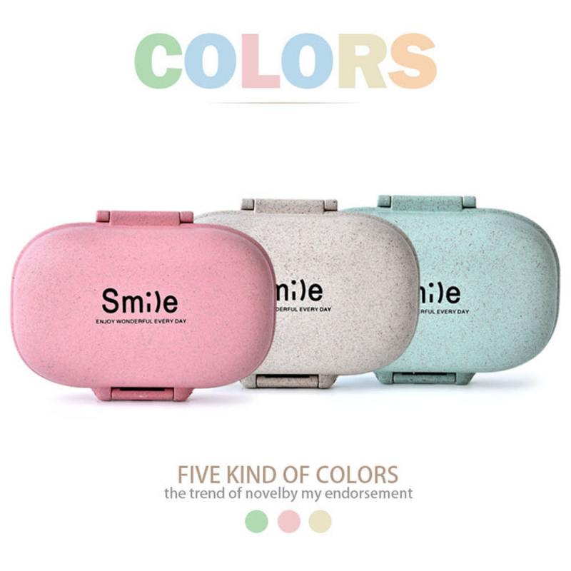 1 Pc Mini Pil Drug Stash Box Draagbare Tarwesteel Seal Pil Gevallen Flacon Container Milieubescherming