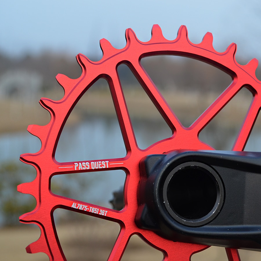 Pass quest offset 0mm gxp oval smal bred kedjekrans vevsats för sram  xx1 x01 mtb mountainbike kedja hjul cykel gear 30-42t