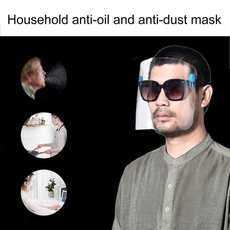 1/5/10 stücke Küche Transparent Gesicht schutz Anti-öl Brille Staub-Proof Gesicht Schutz Maske Reutilizable Kochen werkzeuge
