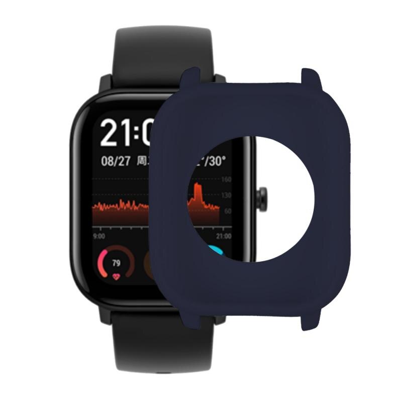 Nuovo 1PC Astuto della vigilanza Protezione GTS Della Copertura Accessori per Huami Amazfit GTS Orologio Custodia protettiva In Silicone Morbido Borsette Telaio paraurti: Blu