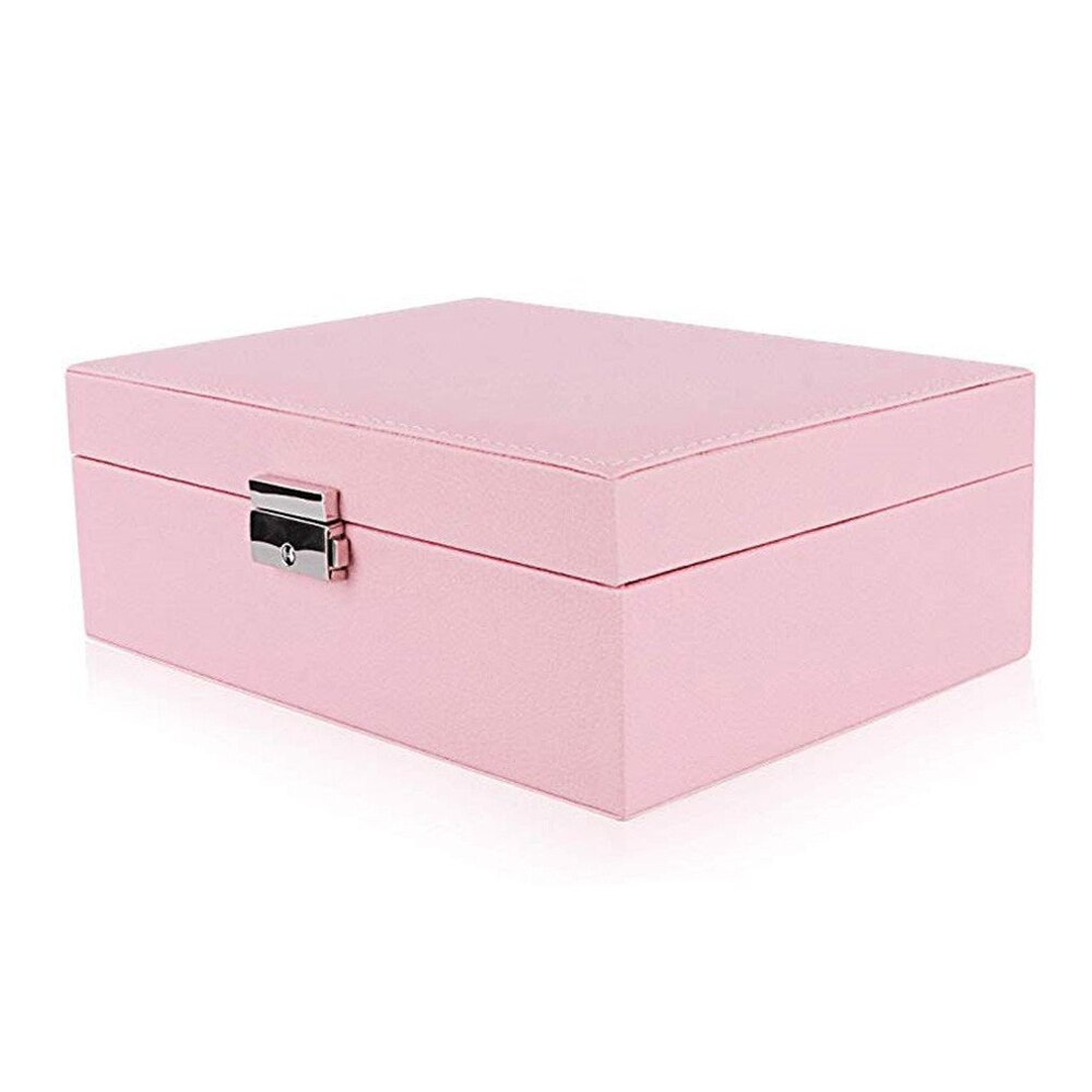 Exquisite Jewelry Box Women Leather Packaging Necklace Rings Earrings Bracelet Storage Organizer Display Boxes Case: Default Title