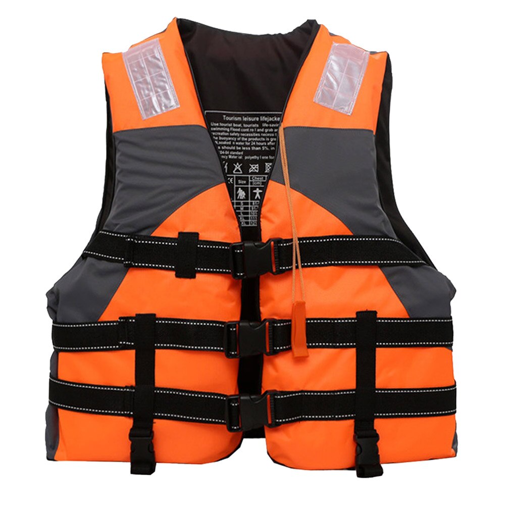 Forsränning utomhus m-xxl storlek flytväst barn och vuxna simning snorkling klädsel fiskedräkt drivande dräkt: Orange / 85-100kg 2xl