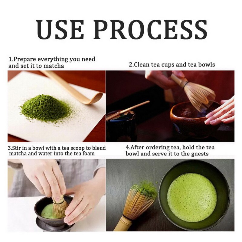 Ceremonia del té Matcha bambú Chasen Verde té Chasen soporte cepillo herramientas Cocina