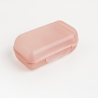 Plastic Travel Hygiene Storage Box Small Portable Storage Box with Buckle for Easy Cleaning Leak Proof Soap Holder: style2
