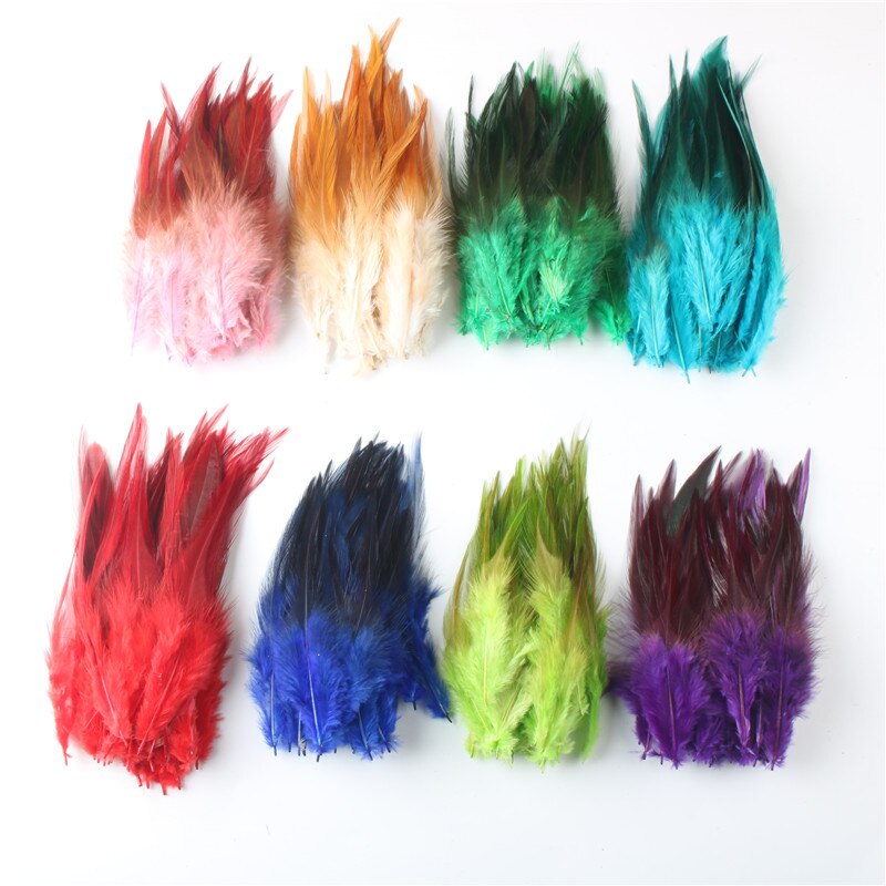 50 Stks/partij Kip Veren Voor Ambachten 4-6 Inch 10-15Cm Haan Veren Pluim sieraden Decoratie Pluimen
