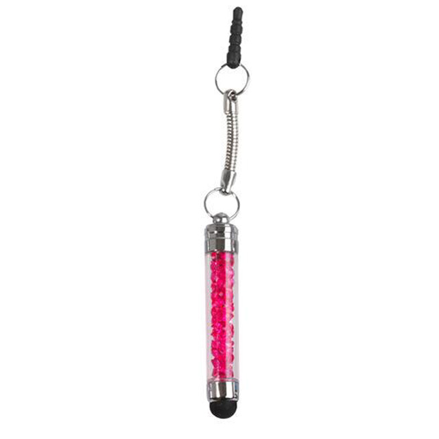 Crystal Capacitieve Mini Stylus Universele Touch Screen Pen Voor Iphone Samsung Huawei Android Smart Phones Ipad Ipod Htc Motorola: Hot pink