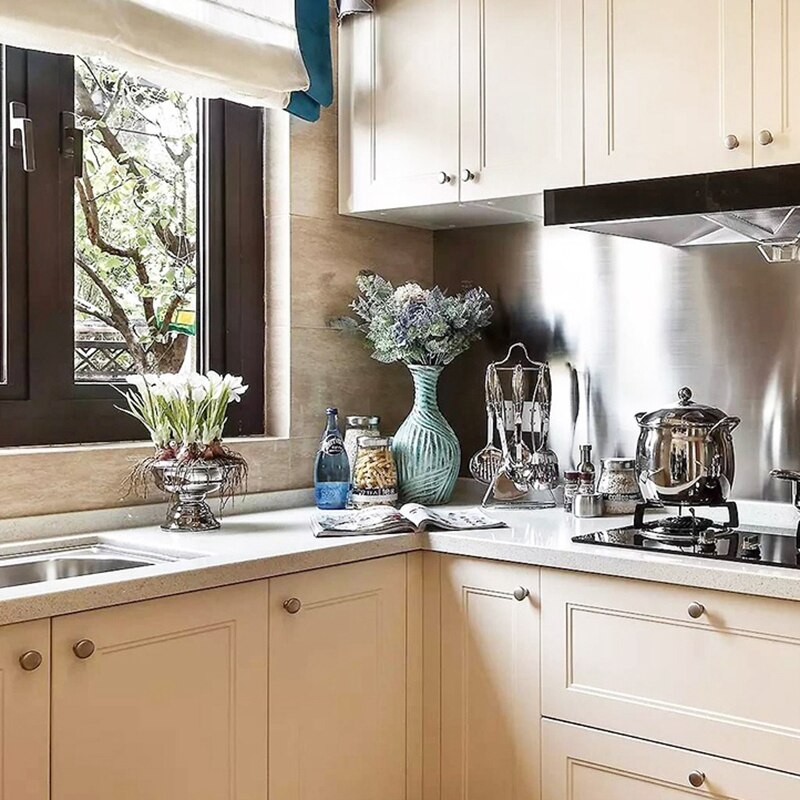 Cromo pulido accesorios del armario redondo pomo tipo Champiñón de la familia casa manejar