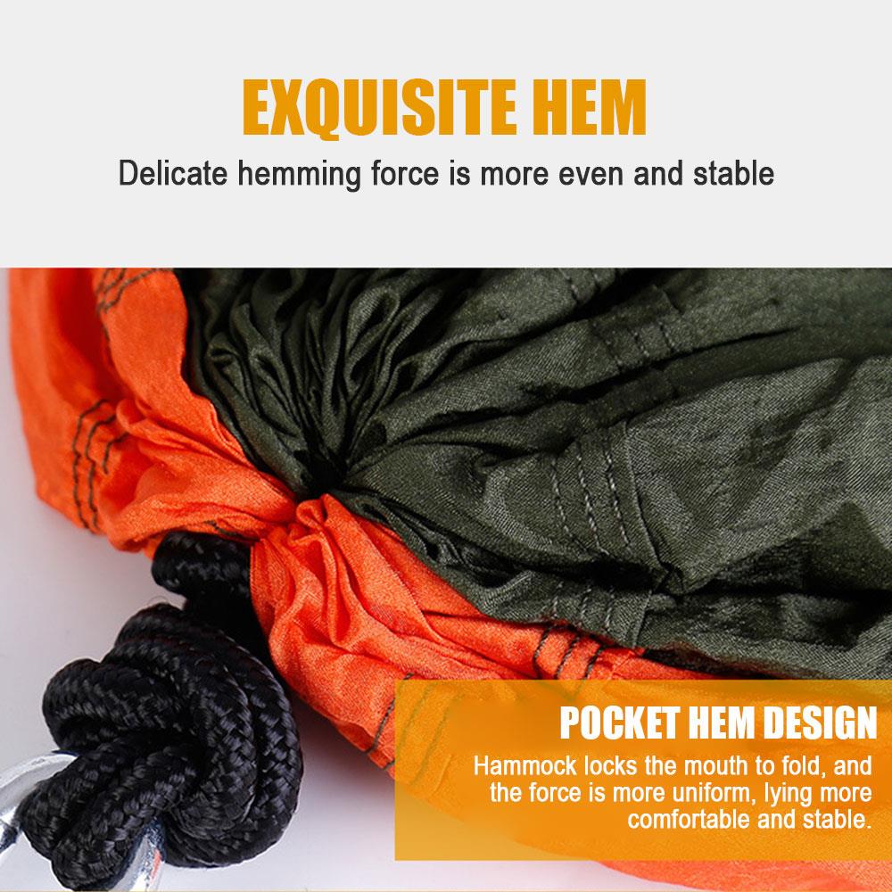 400kg nylon läger camping hängmatta utomhus stark hängande säng utforska hängmatta swing hängande hängmatta vandring tält picknick