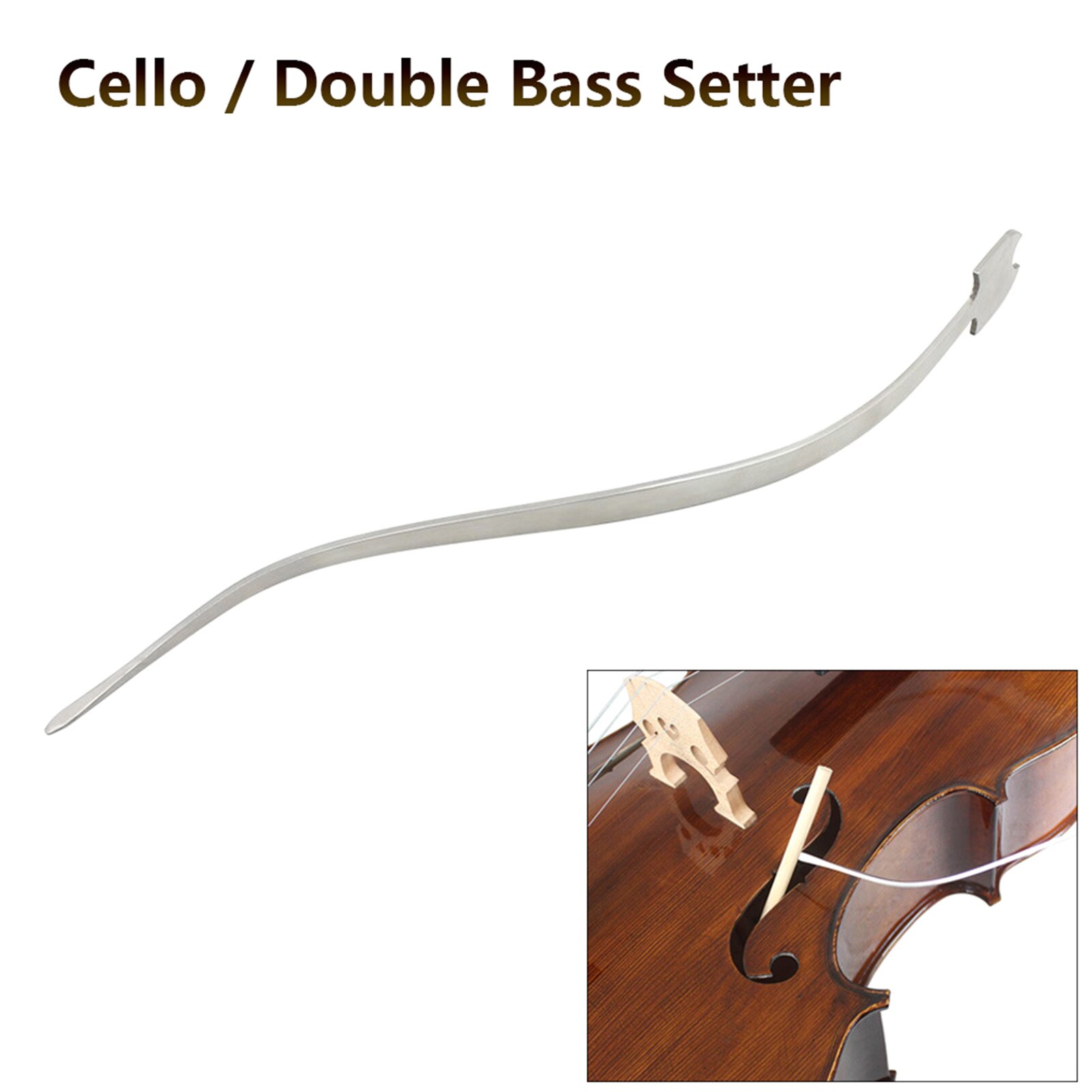 Double Bass Cello S Style Setter Sound Post Cello Column Hook Instrument Tool Portable