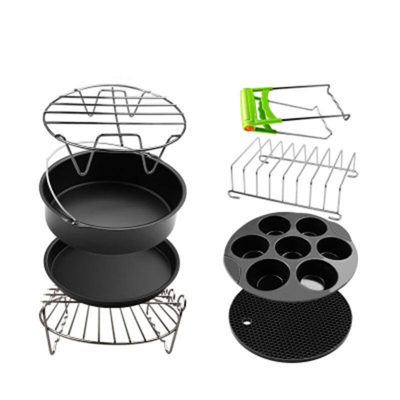 Kitchen Set Fryer Accessories 8Pcs/Set Air Fryer Accessories Set Cooking Tool Baking Kitchen Tools Utensil Shippin