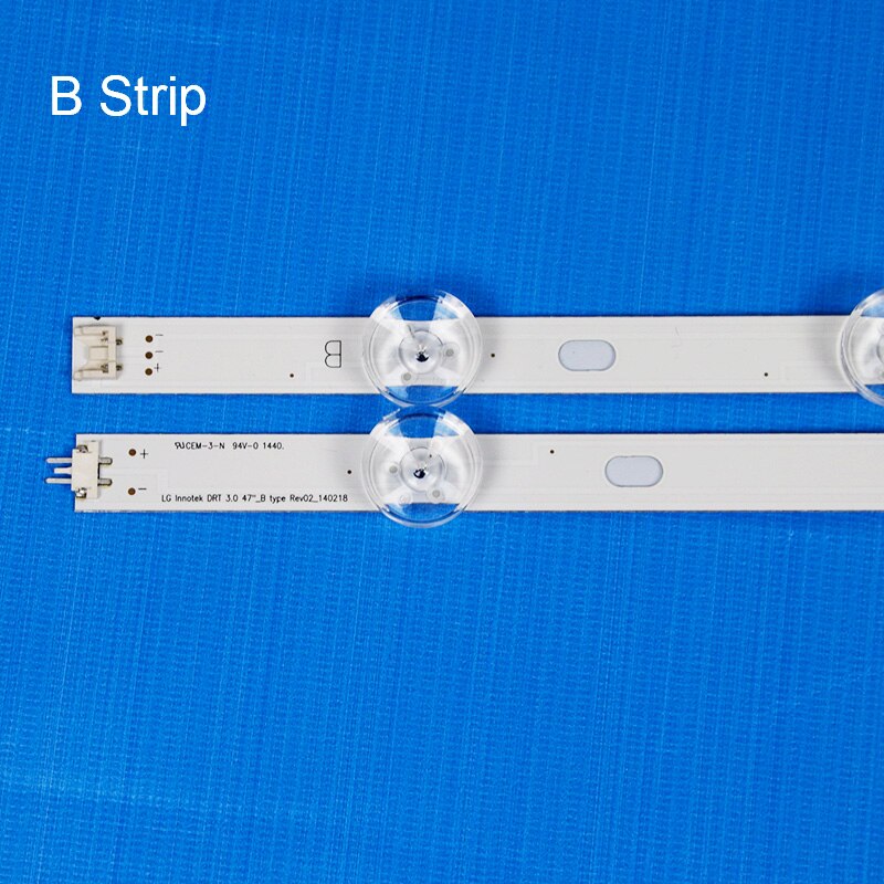 Tira de luces LED de retroiluminación, accesorio para televisor LG de 47 &quot;, 47LB565U 47LB563U 47LB563V 47LB565V-zt-zq LG47, 8 unids/set