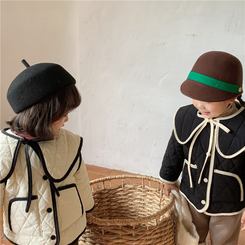 Koreaanse Stijl Baby Meisjes Dikker Warme Bovenkleding Winter Peuters Kinderen Katoen Gewatteerde Jassen Kinderen Kleding