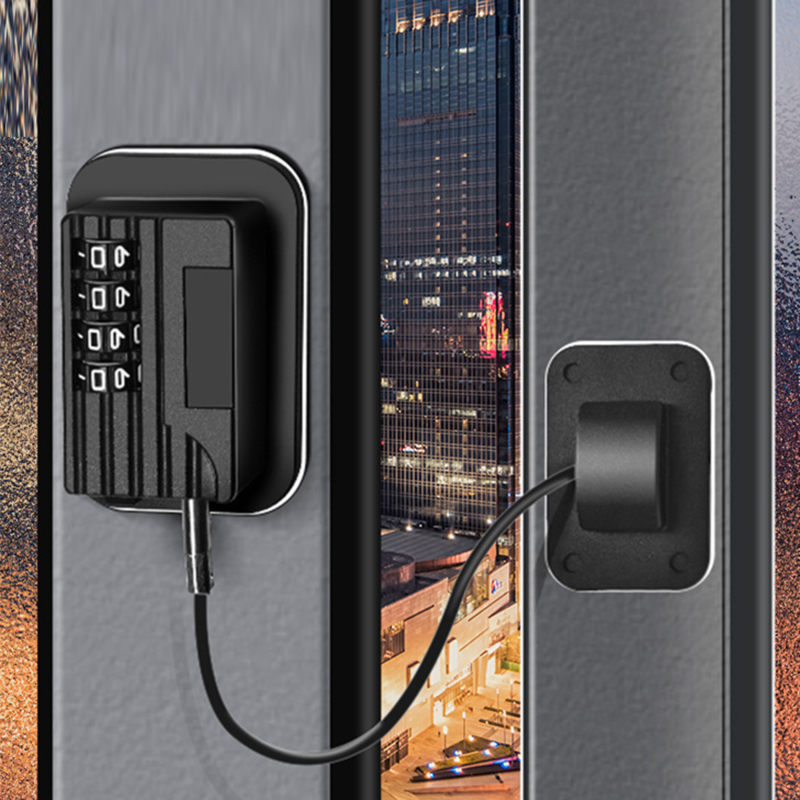 Window Refrigerator Lock high-rise anti-fall Safety Lock Positioning Password Lock Storage Cabinet No Drilling anti-theft Lock: Other