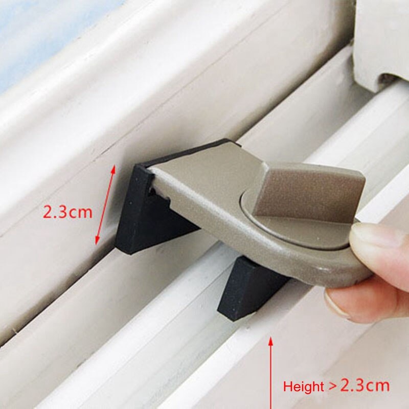 2PCS Sliding door and window anti-theft lock push and pull plastic steel aluminum window limiters for children safety protection