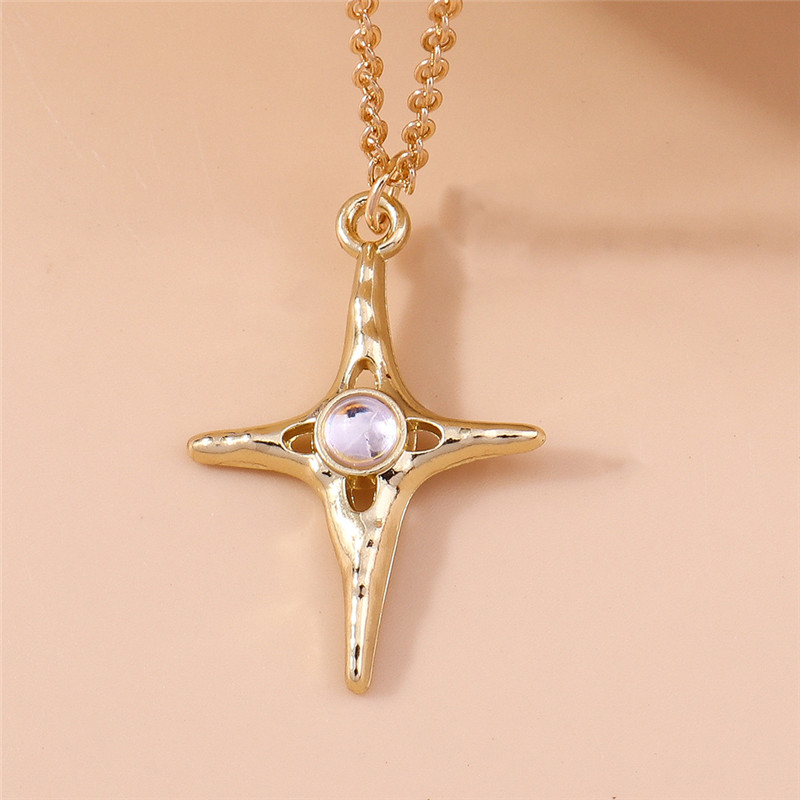 Aihua Mooie Gouden Kleur Wijn Rode Kers Hanger Ketting Voor Vrouwen Persoonlijkheid Ketting Bruiloft Sieraden Verjaardagscadeautjes: Rhodium Plated