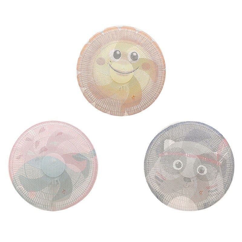 Mesh Fan Safety Protector Net Cover Electric Fan Dust Cover Round Stand Fan Finger Guard Dustproof Storage Bag Home Decor