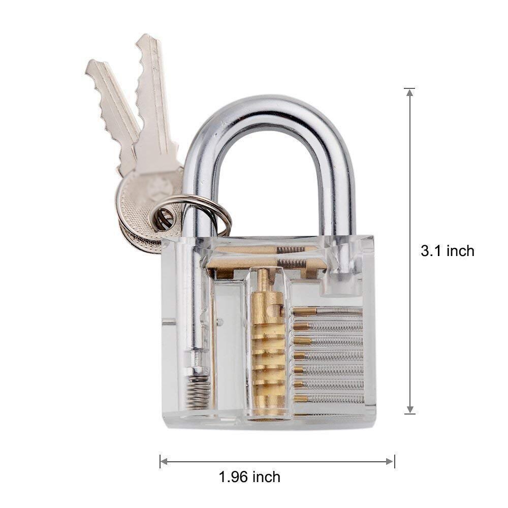Locksmith Supplies Hand Tools With Practice Lock Pick Set Tension Wrench Broken Key Tool Combination Padlock Hardware Tools