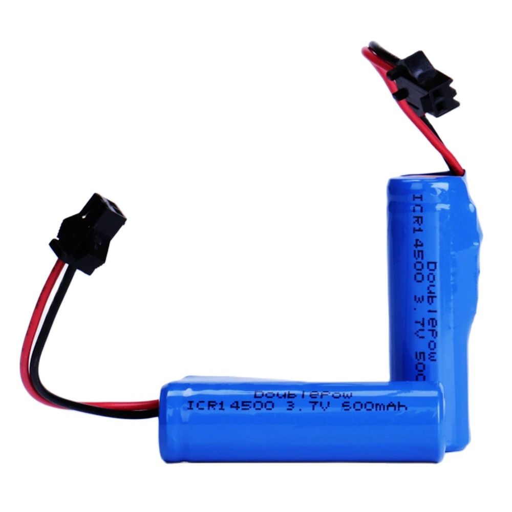 Batterie rechargeable 14500, 3.7V, 500mAh, avec prise SM, chargeur USB-SM pour contrôleur de jeu de jouets