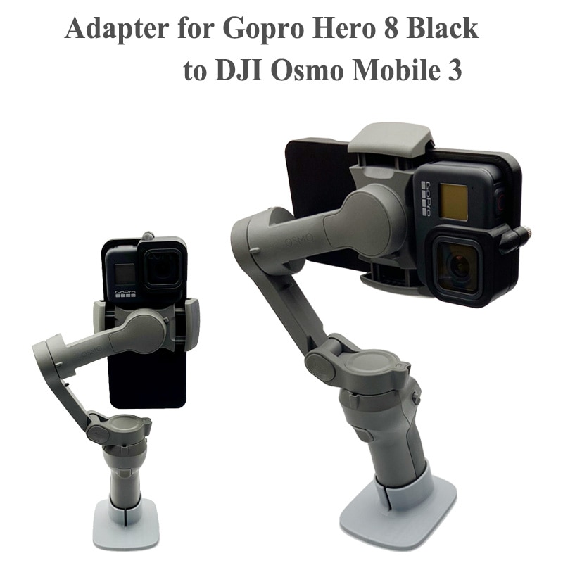 Handheld Gimbal Adapter Schakelaar Mount Plaat Voor Gopro Hero 8 Zwart Camera Schakelaar Mount Adapter Voor Dji Osmo Mobiele 3 accessoires
