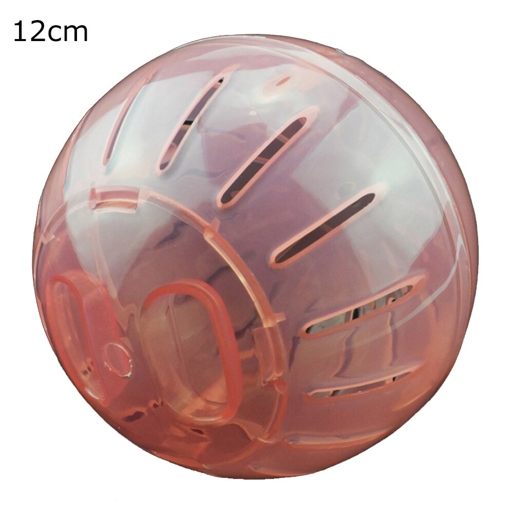 Plastic Outdoor Sport Bal Grounder Rat Kleine Huisdier Knaagdieren Muizen Jogging Bal Speelgoed Hamster Gerbil Rat Oefening Ballen Spelen Speelgoed: Red-12cm