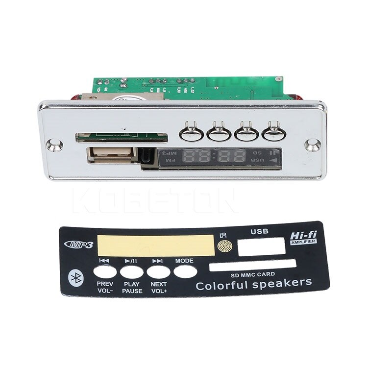 Kebidu carro mp3 decodificador placa módulo usb bluetooth mãos-livres jogador integrado ZTV-M01BT controle remoto usb fm aux rádio