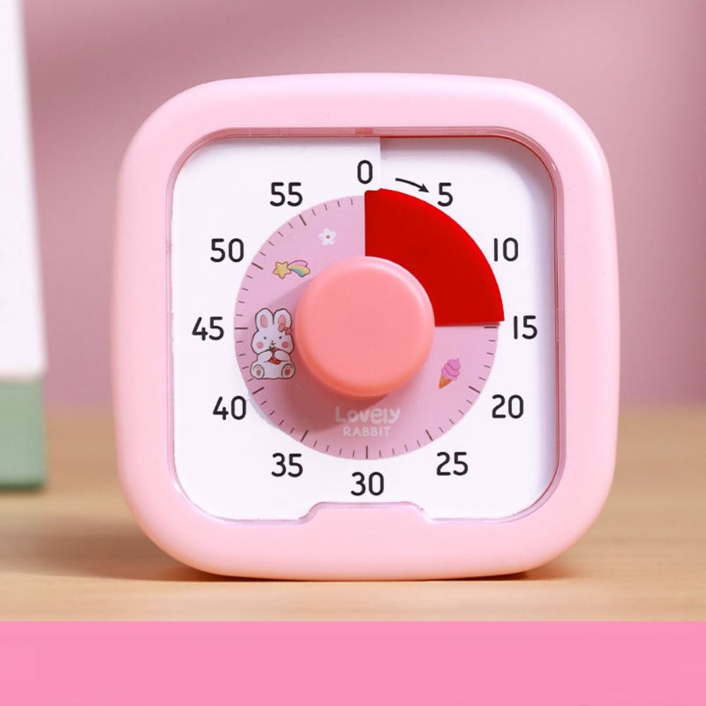 Leiser Betrieb, visueller Schreibtisch-Timer, Zeitmanagement, 60 Minuten Countdown-Timer mit Stand-Visualisierung, Küchentimer