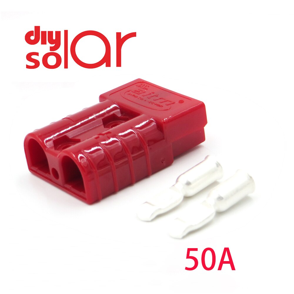 Power Connector SB120 SB50 Dual-pole QuickSB50 Electric Car Battery UPS Cable Terminals DC 50A 120A 600V: 50A Red