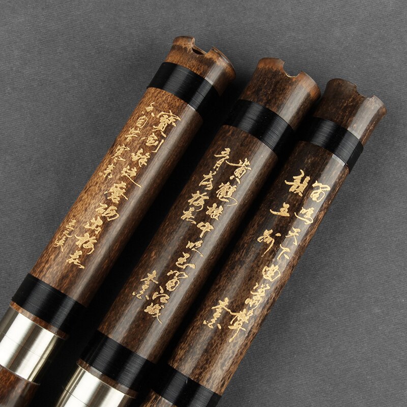 Key G F Brown Vertical Bamboo Flute Separable Traditional Chinese Musical Instruments Woodwind Instrument Xiao Flute