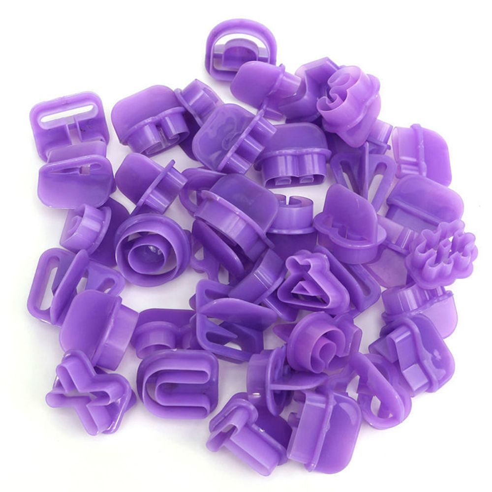 40 stuks alfabet cijfers mal koekjesvorm set bakfondant koekjesvormpjes plastic taart letters uitsteker: Default Title