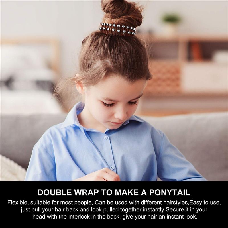 12 Uds Stretch peine del pelo de la Circular peine extensible Flexible de plástico Círculo del Peine del pelo para las mujeres la Circular diademas