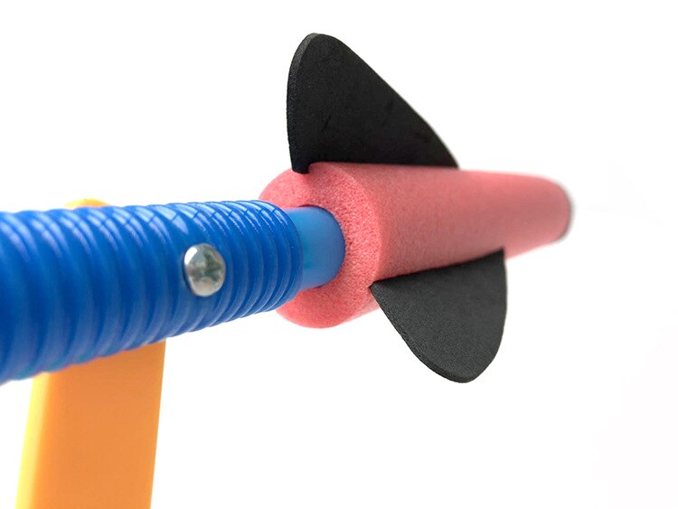 Air pump rocket jump stomp blower foam gun model launcher rocket outdoor game educational toy sports toy for young children kids