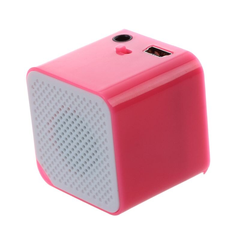 Portable USB MP3 Player Support 16GB Micro SD TF Card Reader Music Media pink: Default Title