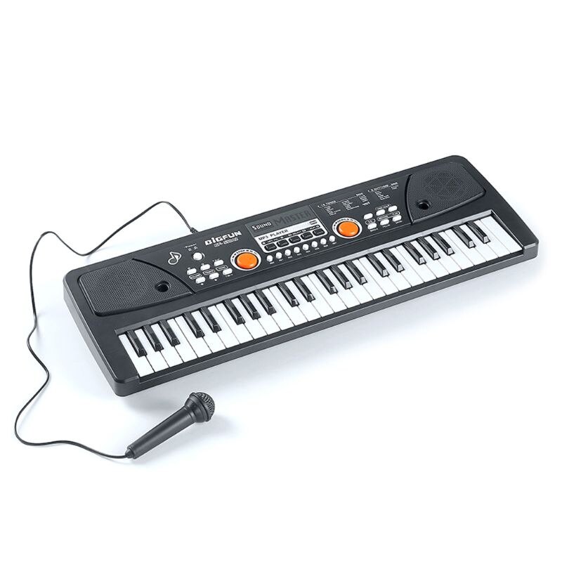 Teclado de Piano para niños 49 teclas instrumento Musical electrónico portátil multifunción