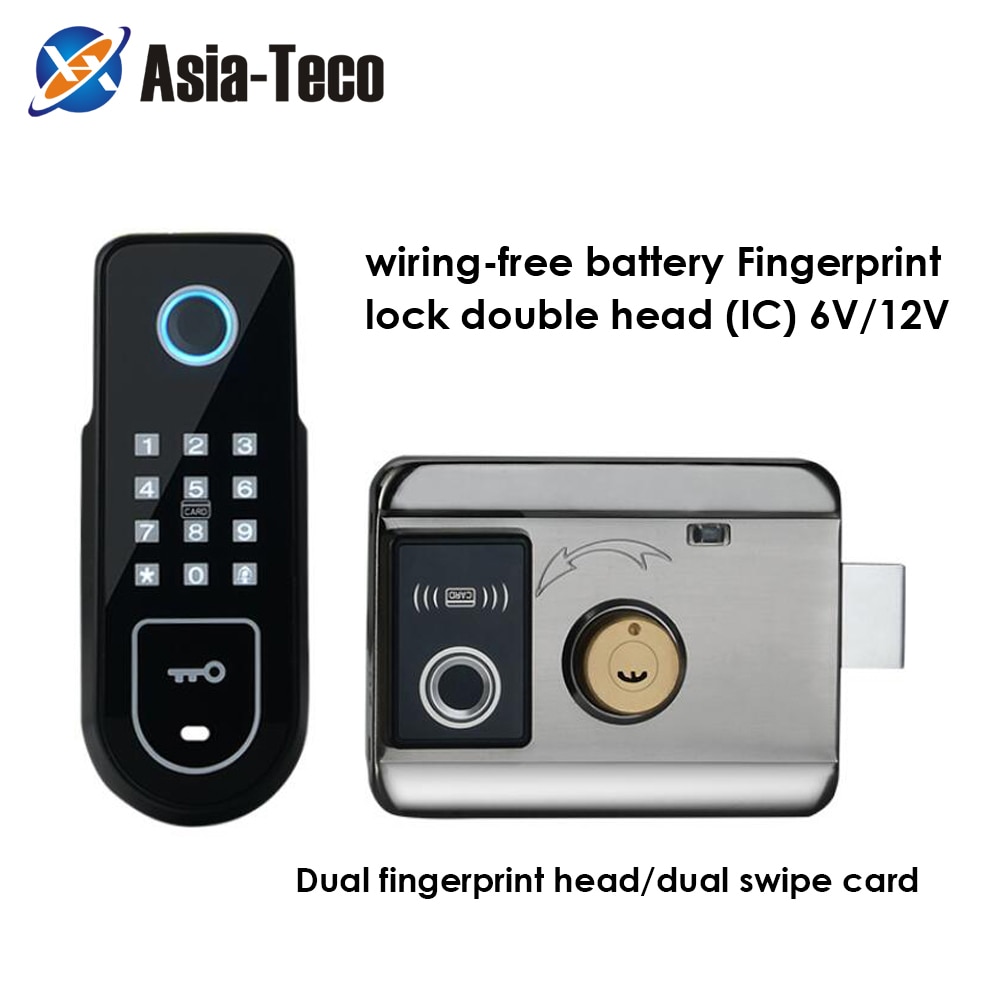 Digital Keypad Door Lock Fingerprint Lock Remote Control Lock Keyless Door Lock Hide Key Easy install