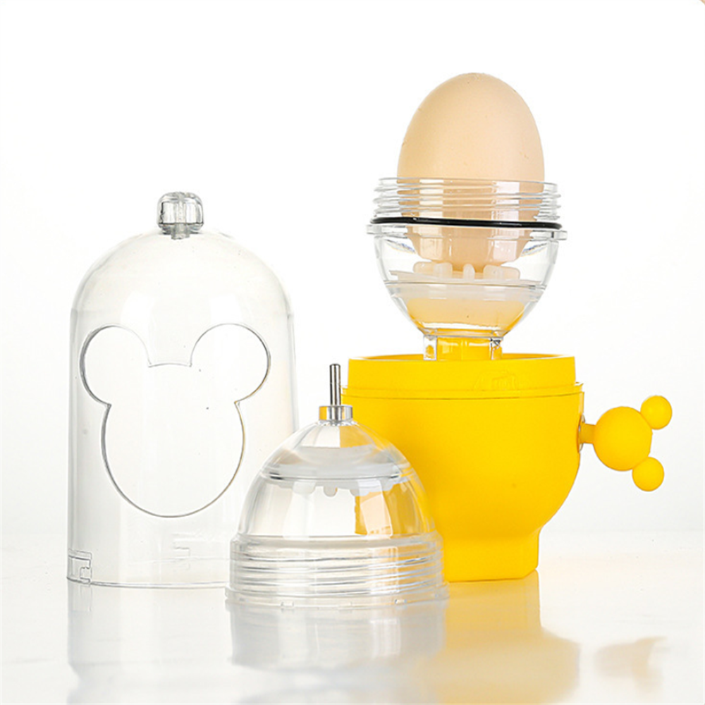 Hand Powered Golden Egg Maker Inside Mixer Kitchen Cooking Gadget Portable Egg Cooker Tool Egg Scrambler Shaker