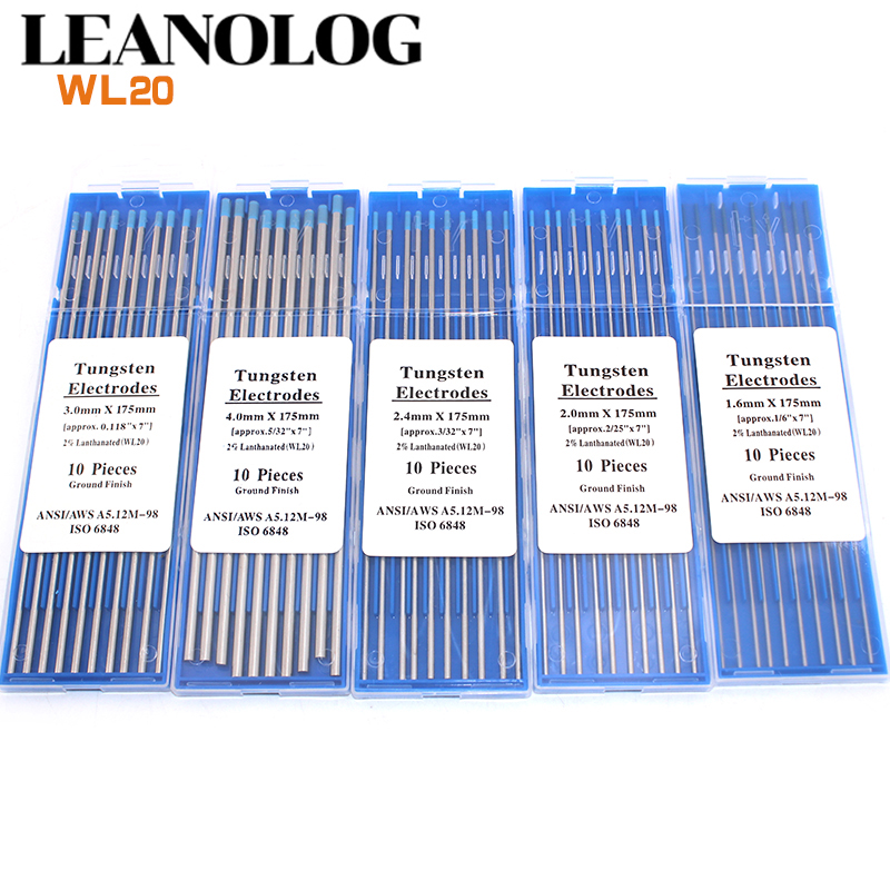 Tungsten Electrode Welding Equipment Accessory 10pcs Blue head Lanthanated 175mm TIG Tungsten Needle/Tungsten Rod/Solder Pin