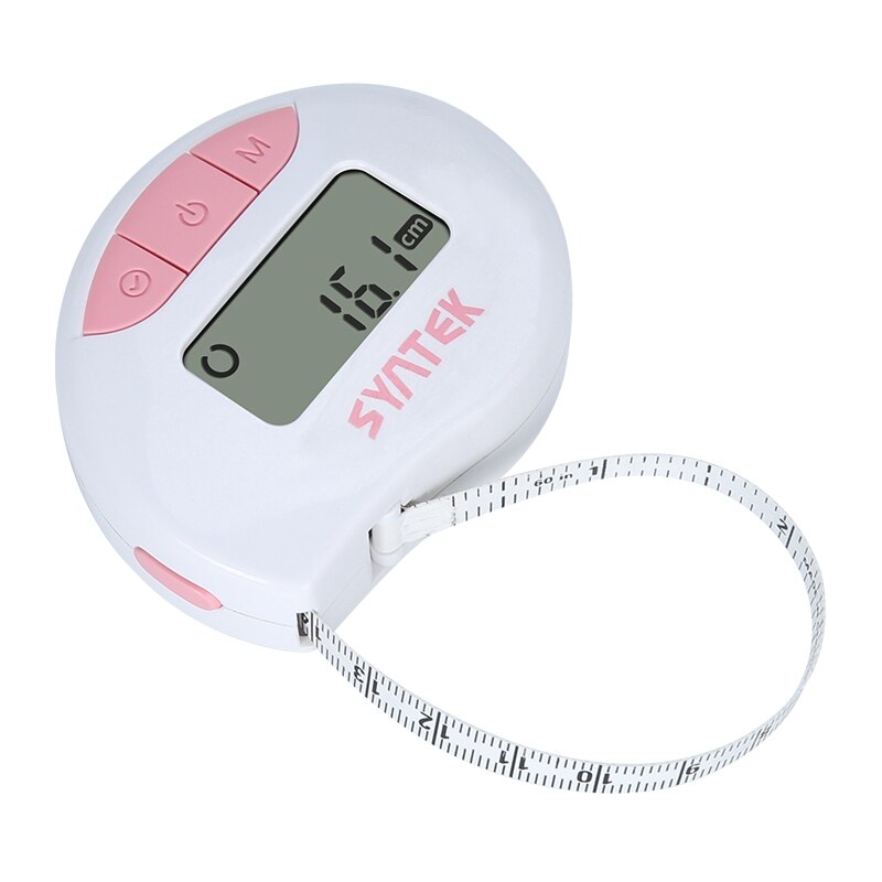Syntek Digital Body Tape Measure 150cm LED Electronic Health Band Tape Ruler Circumference Linear Measure Mode Body Fat Calipers: Without Bluetooth