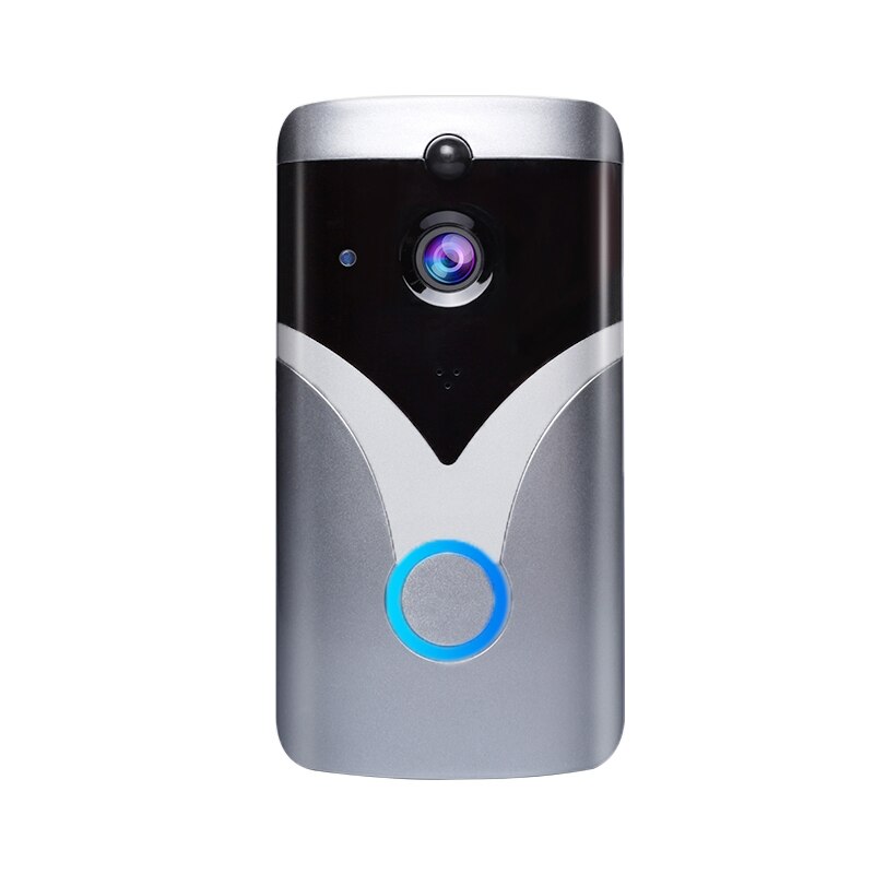 Hd Draadloze Wifi Smart Video Intercom Deurbel Camera Visuele Intercom Ip Deurbel Draadloze Home Security Deurbel Camera: gray