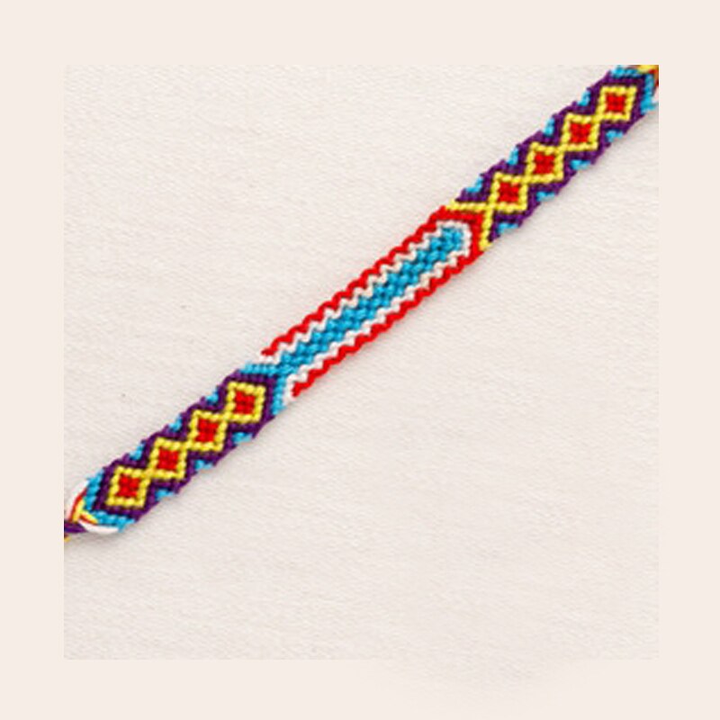 Neue Heiße Böhmischen Gewinde Armband Retro Handgemachte Boho Multicolor String Schnur Woven Geflochtene Hippie Freundschaft Armbänder Frauen Männer: A9