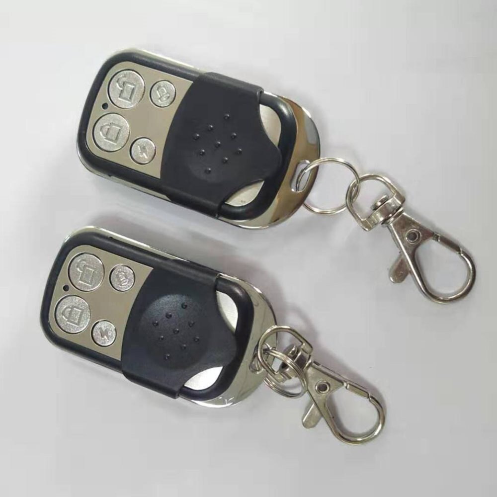8Pcs Wolf-Guard Wireless 4 Keys Remote Control Keyfobs with Cover Button for Home Alarm Sceurity Burglar System Black&Silver