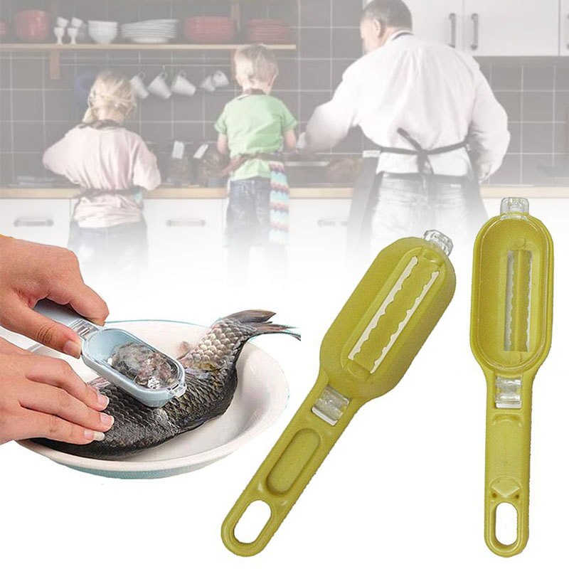 Vis Schaal Borstel Huid Schrapen Raspen Snelle Verwijderen Schubben Keuken Koken Gereedschap Gadgets Scaler Fast Cleaner Eten Cleaning
