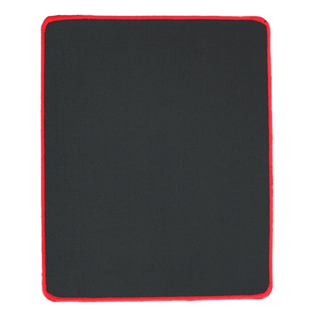 1 Non Slip Wear Resistant Computer Notebook Soft Edge Seamed Mouse Pad Office Rubber Fabric Mat: 180 220 2mm red