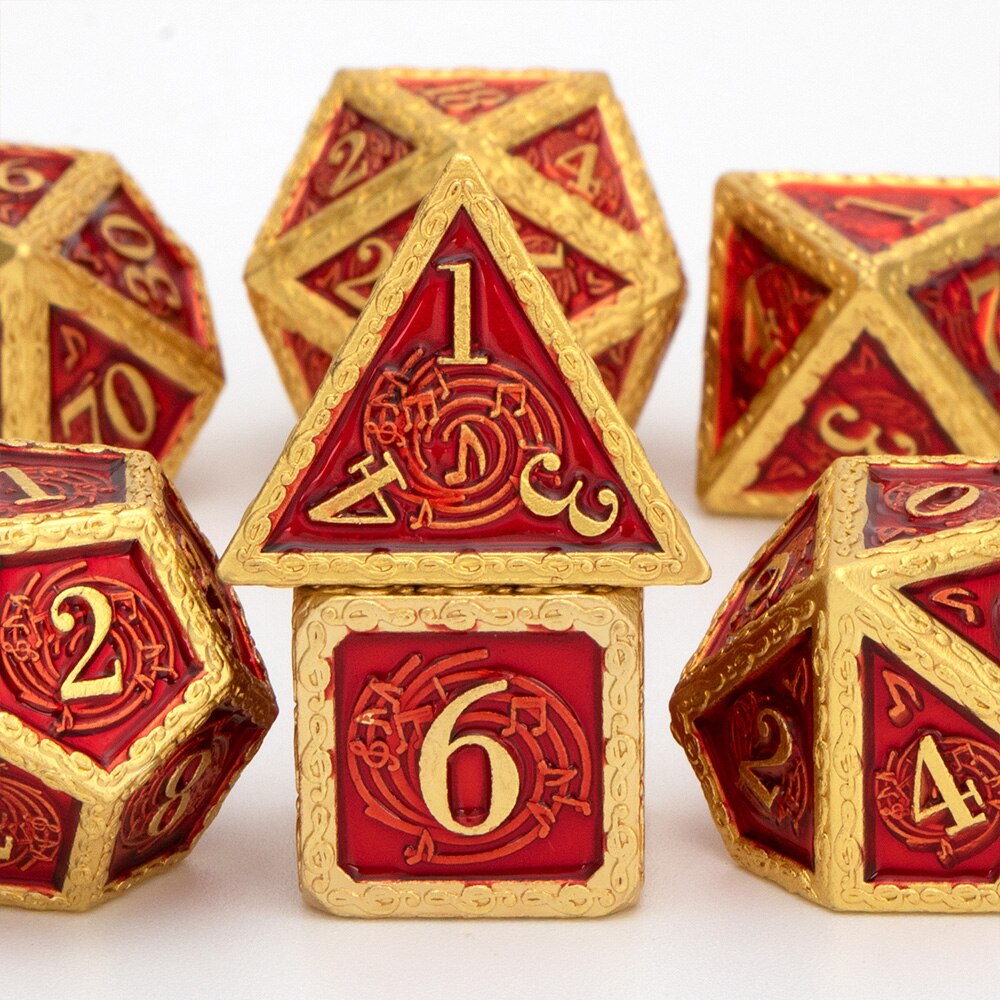 Metalen Dnd Dobbelstenen Set Dungeon En Dragon D &amp; D D + D Dices Set D20 D12 D10 D % d8 D6 D4 Mtg Rpg Veelvlakken Rollenspel Dobbelstenen