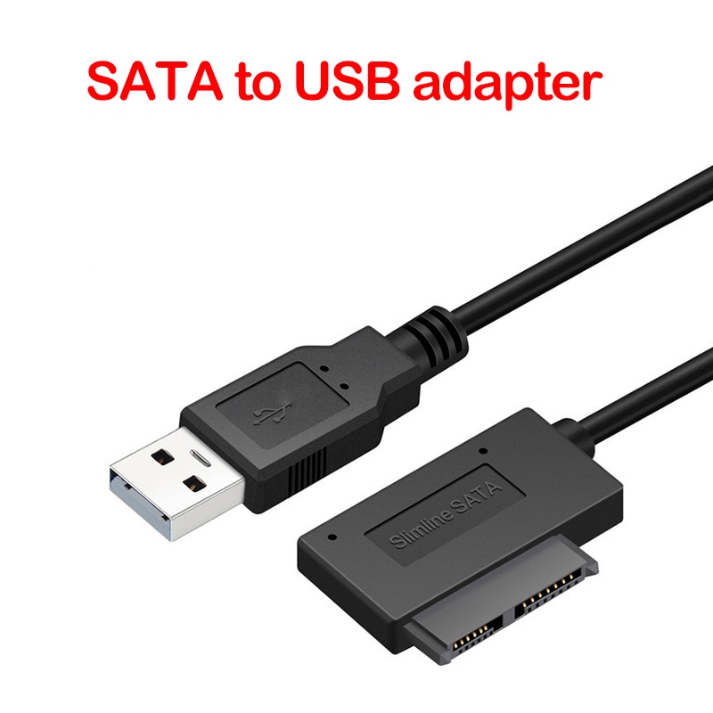 neueste USB 2,0 Zu Mini Sata II 7 + 6 13Stift Adapter Konverter Kabel schlank Stock Auf Lagerbier Für Laptop DVD/CD Rom Notizbuch