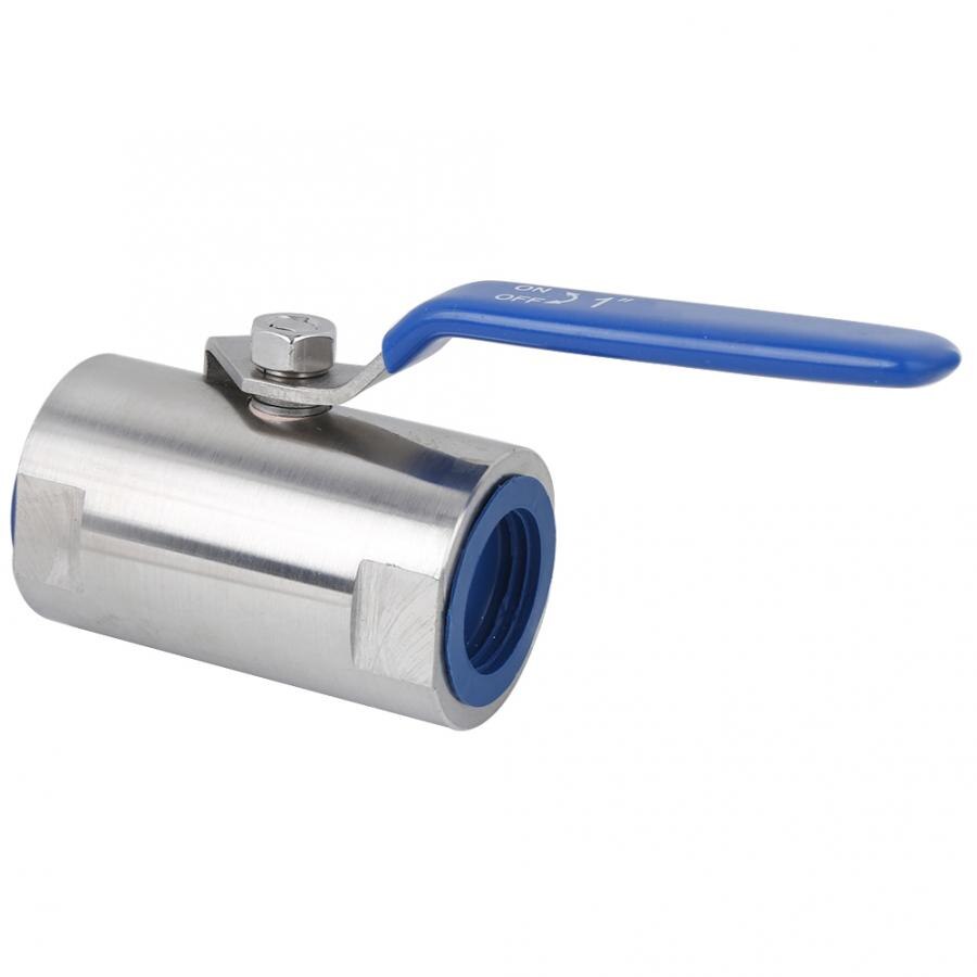 DN25 Stainless Steel Ball Valve Industrial Manual G1 Inch Threaded 2 Way Flowing For Tap Water