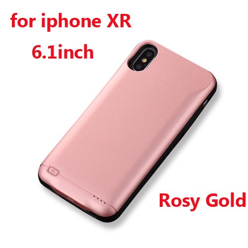 10000Mah Batterij Lader Case Voor Iphone 6 6s 7 8 Plus Power Bank Opladen Case Voor Iphone 11 Pro X Xs Max xr Power Bank Case: XR 11 Rose