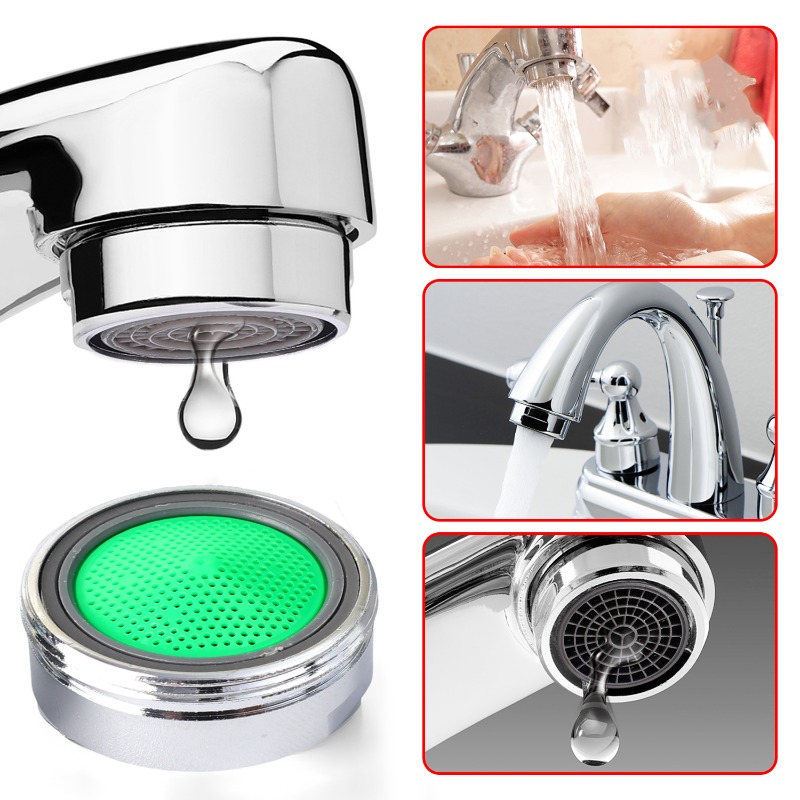 Aireadores de grifo de 20/1 Uds., grifo de ahorro de agua, boquilla de inserción, grifos de rosca, filtro de burbujeador reemplazable, coladores de grifo de cocina y baño